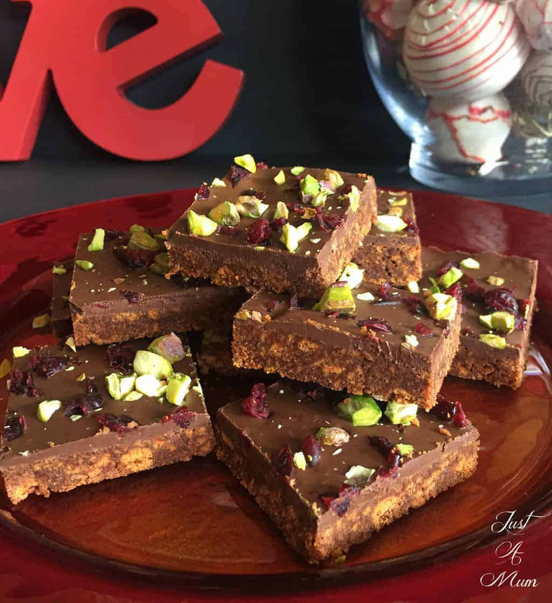 Mum's No Bake Chocolate Fudge Slice