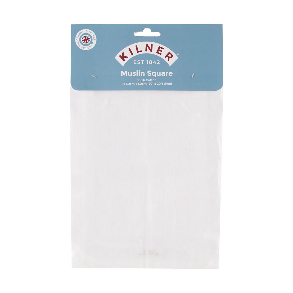 Kilner muslin cloth, 50cm, shown in its packaging