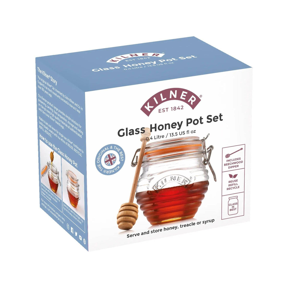 Kilner Honey Pot with Drizzler