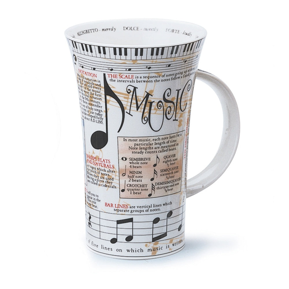 Dunoon Glencoe Music Mug Music 500ML