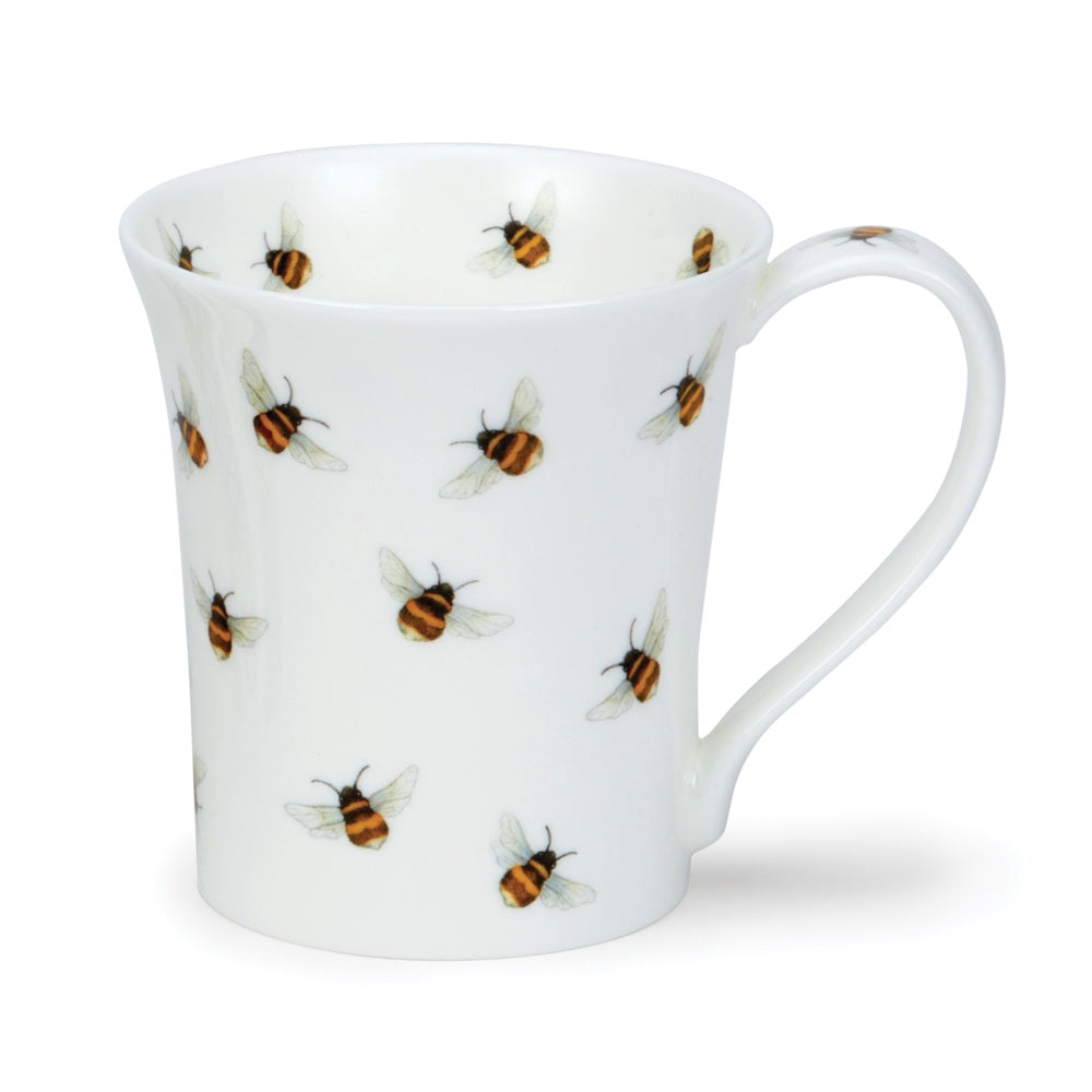 Dunoon Jura Flitterbugs Bee mug with an illustrated bee pattern
