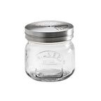 Kilner 250ml jar with a stainless steel shaker lid, in clear glass