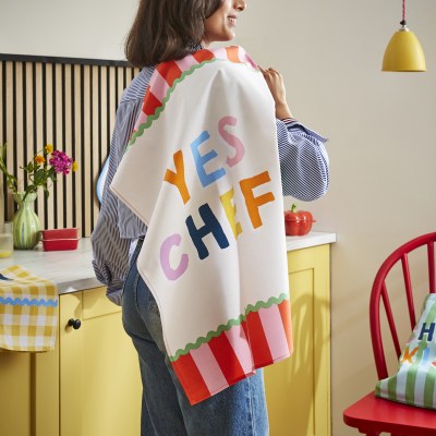 Ulster Weavers Yes Chef Stripe Cotton Tea Towel