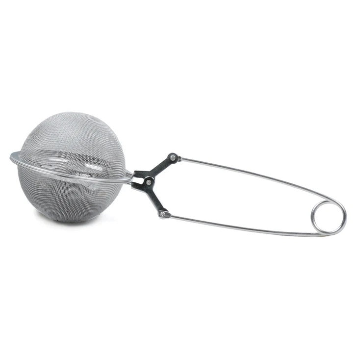 RSVP mesh infuser spoon in stainless steel with looped handles