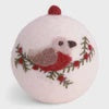 Gry & Sif - Christmas Bauble - White w/Bird