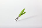Prepara Herb Shears with lime green handles and twin stainless steel blades