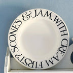 Emma Bridgewater 8 1/2" Plate - Black Toast Scones & Jam