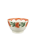 Emma Bridgewater Chrysanthemum small old bowl with orange and green flowers and a scalloped rim
