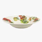 Emma Bridgewater soup plate with a Tomatoes design of red and green tomatoes on the vine