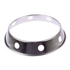D Line chrome plated steel wok ring with round vent holes