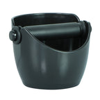Avanti mega knock box in black plastic with a removable bar