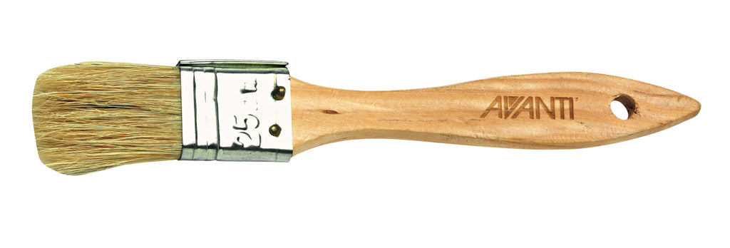Avanti beechwood pastry brush, 2.5cm, with natural bristles