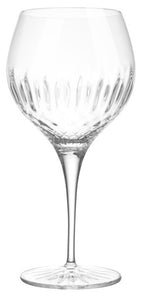 Luigi Bormioli Plymouth gin glass, 650ml, with a large bowl and a cut pattern, from a set of two