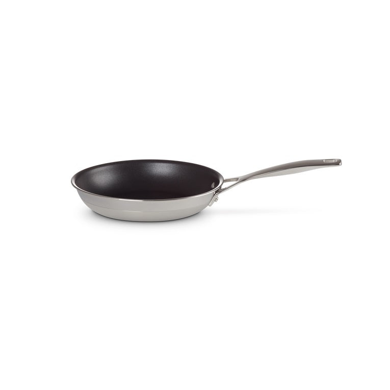 Le Creuset Classic 3 ply stainless steel omelette pan, 20cm, with a non-stick interior