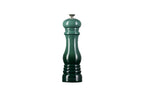 Le Creuset salt mill in glossy dark green