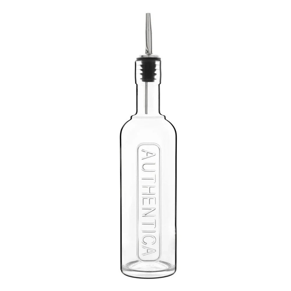 Luigi Bormioli Authentica olive oil bottle, 250ml, in embossed clear glass