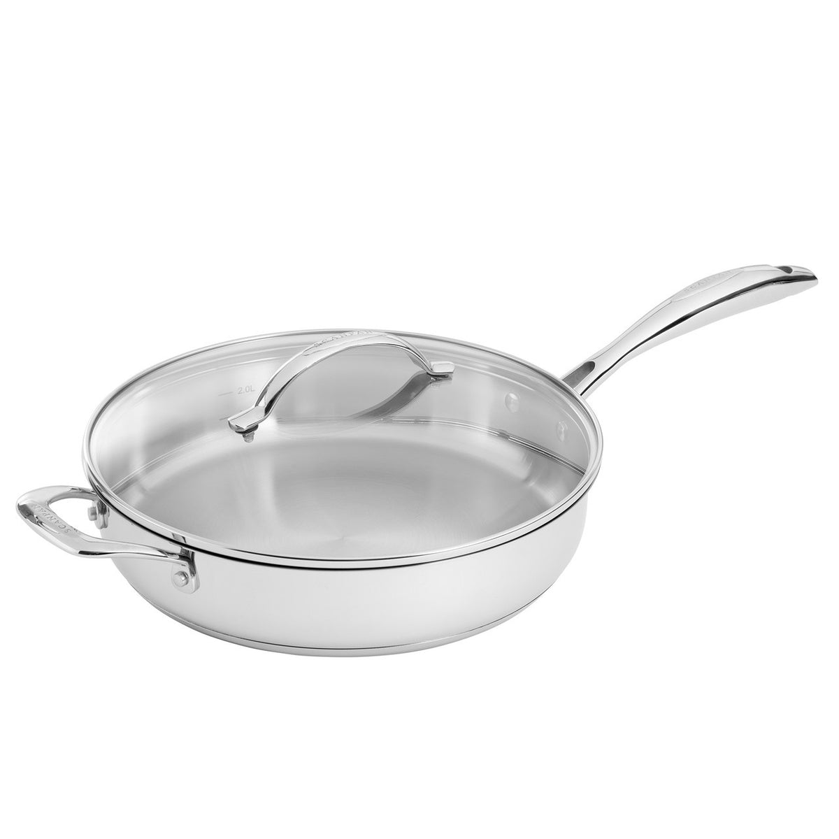 Scanpan STS saute pan, 28cm/4L, in stainless steel with a glass lid