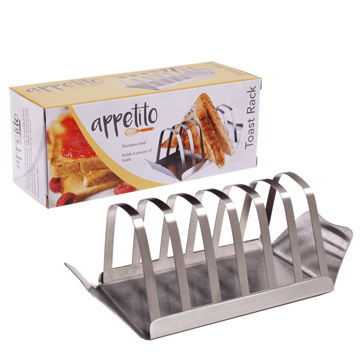 Appetito Stainless Steel Toast Rack