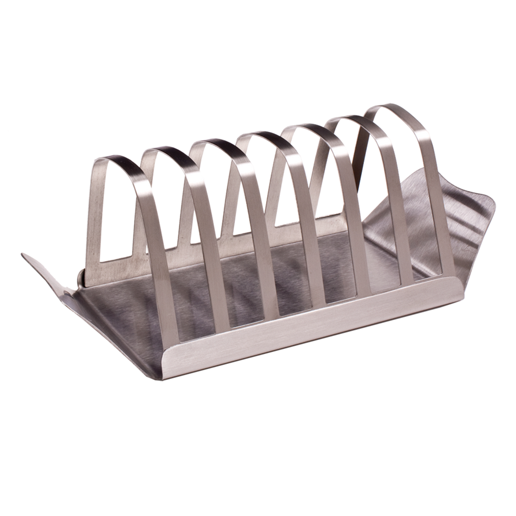 Appetito stainless steel toast rack with six slots