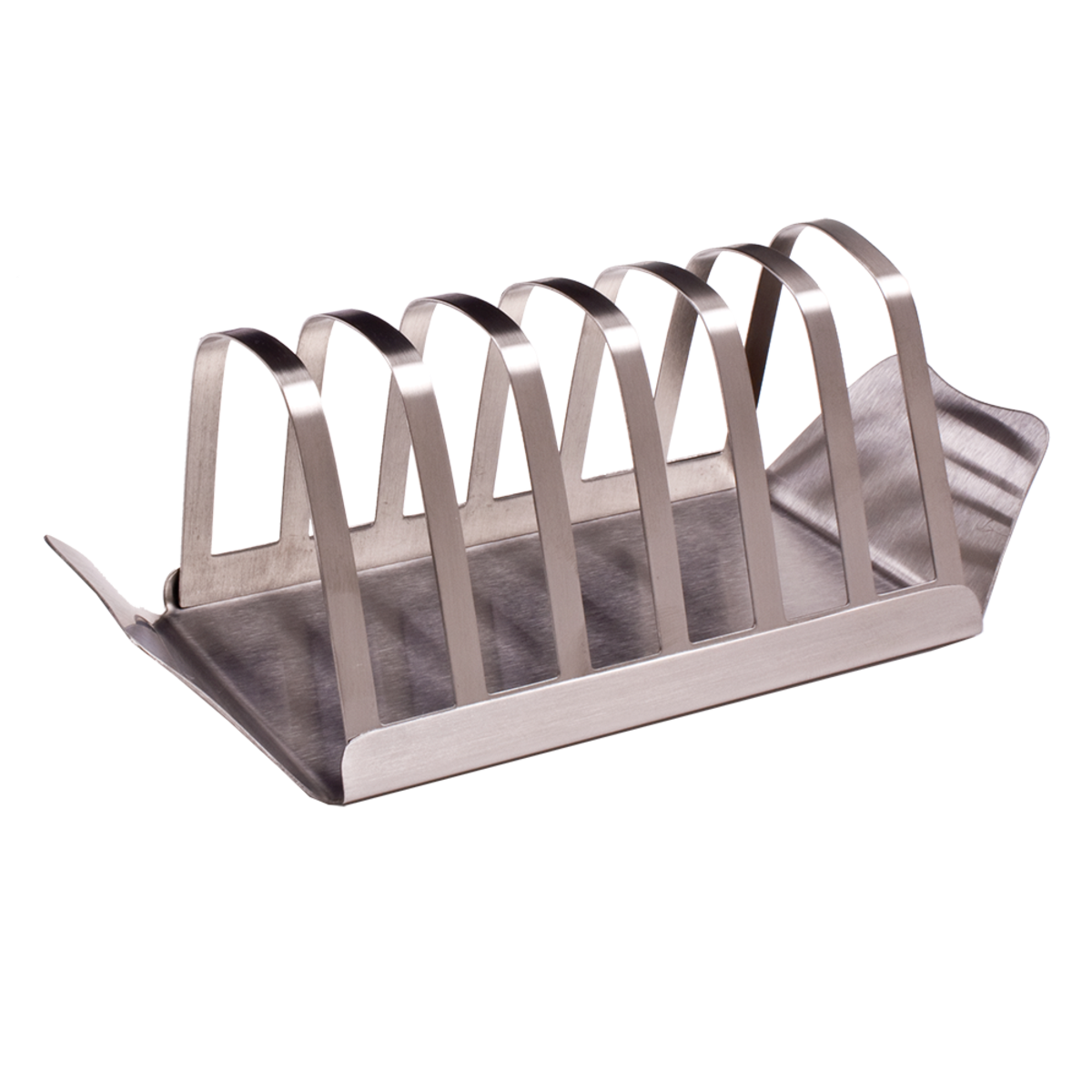 Appetito stainless steel toast rack with six slots