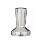 Casabarista stainless steel coffee tamper with a flat base and a tapered handle