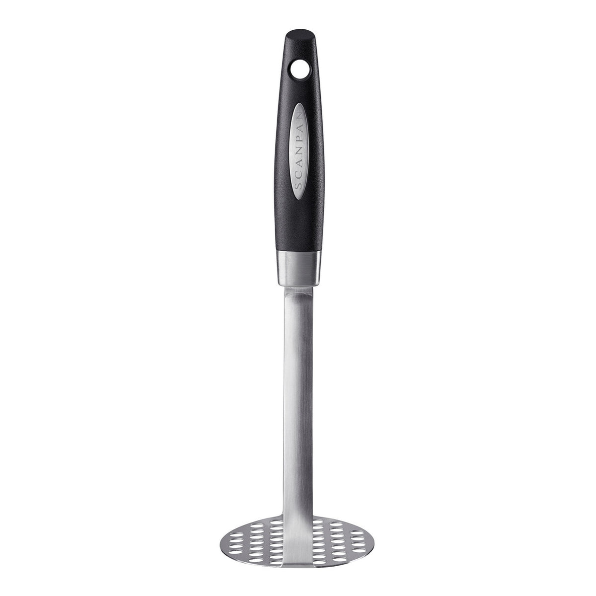 Scanpan Classic potato masher, 28cm, in stainless steel with a perforated head