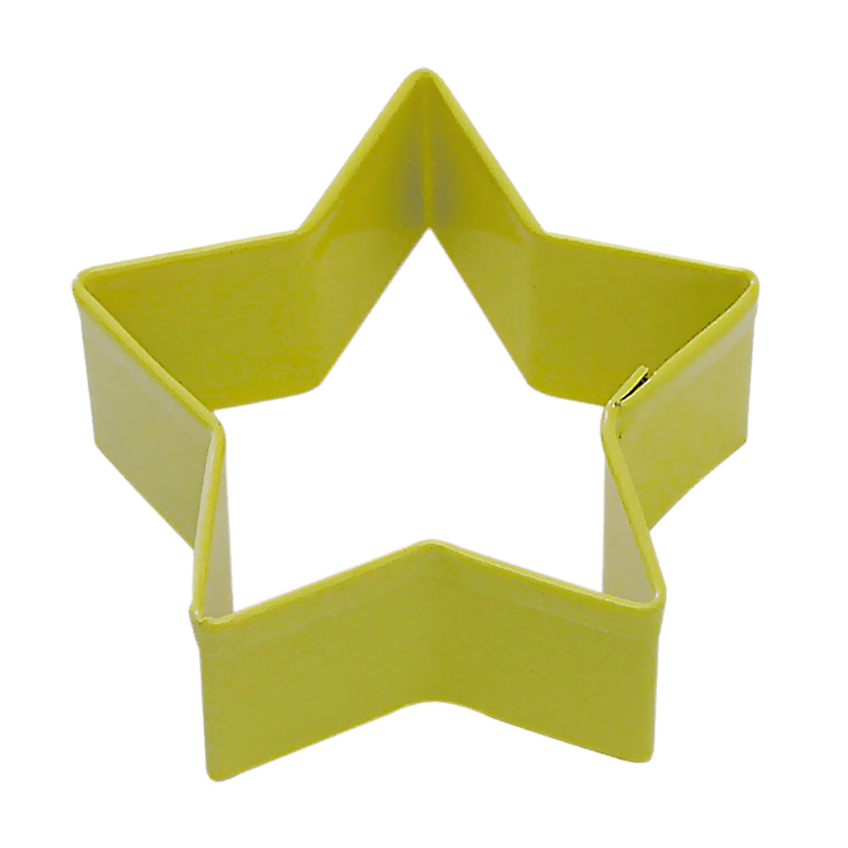 R & M star cookie cutter in lime yellow