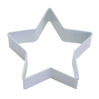 R & M star cookie cutter in white