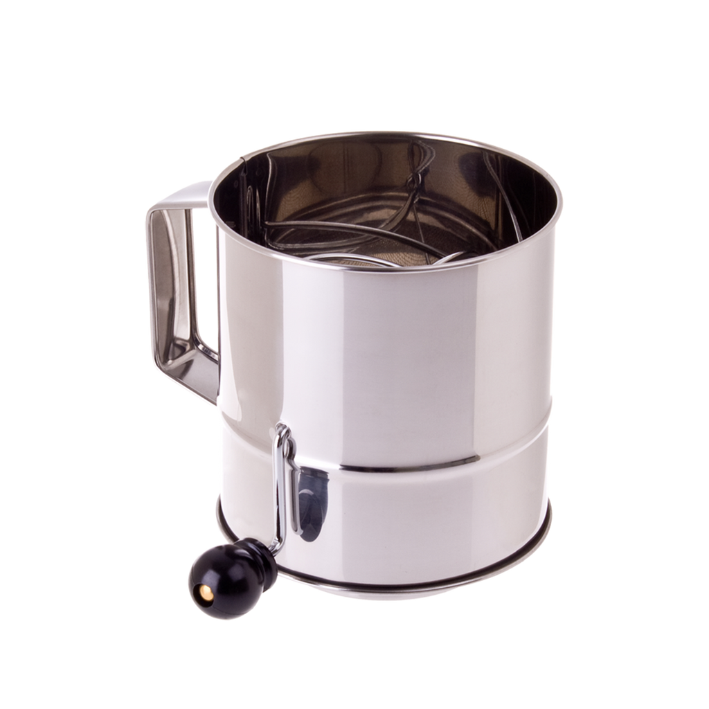 Appetito Stainless Steel Flour Sifter Crank