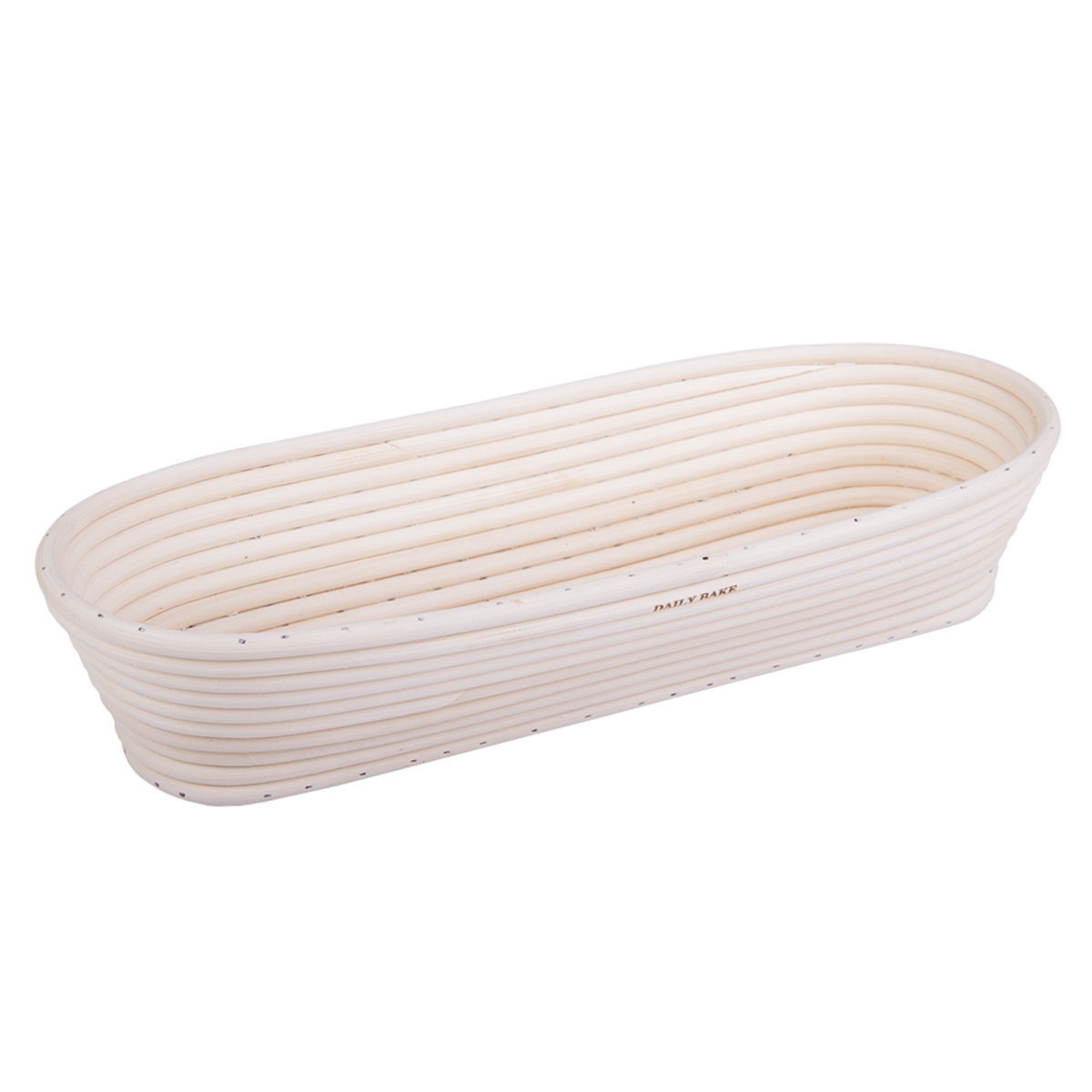 Daily Bake oval proving basket in natural cane