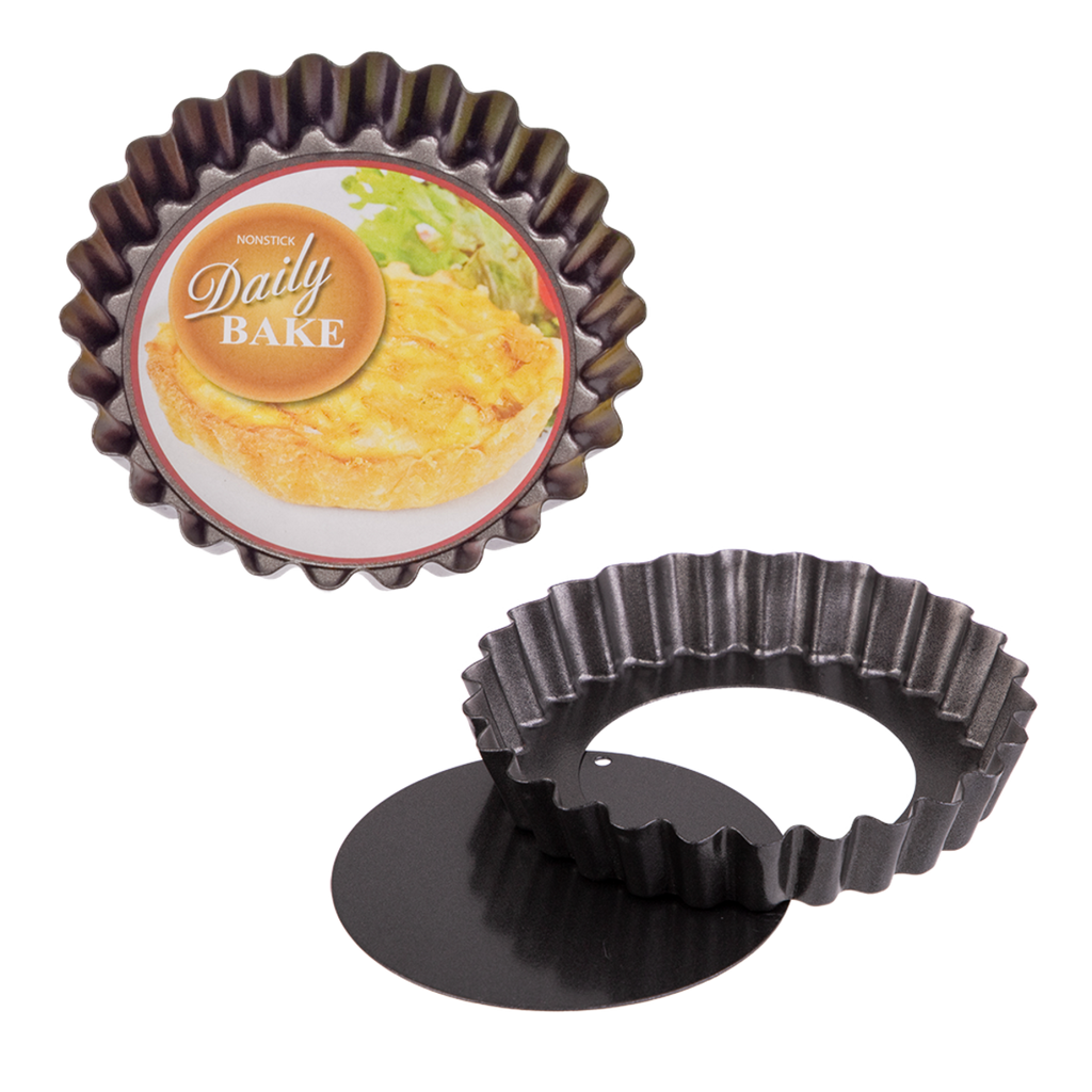 Daily Bake small non-stick quiche pan with a fluted edge and a loose base