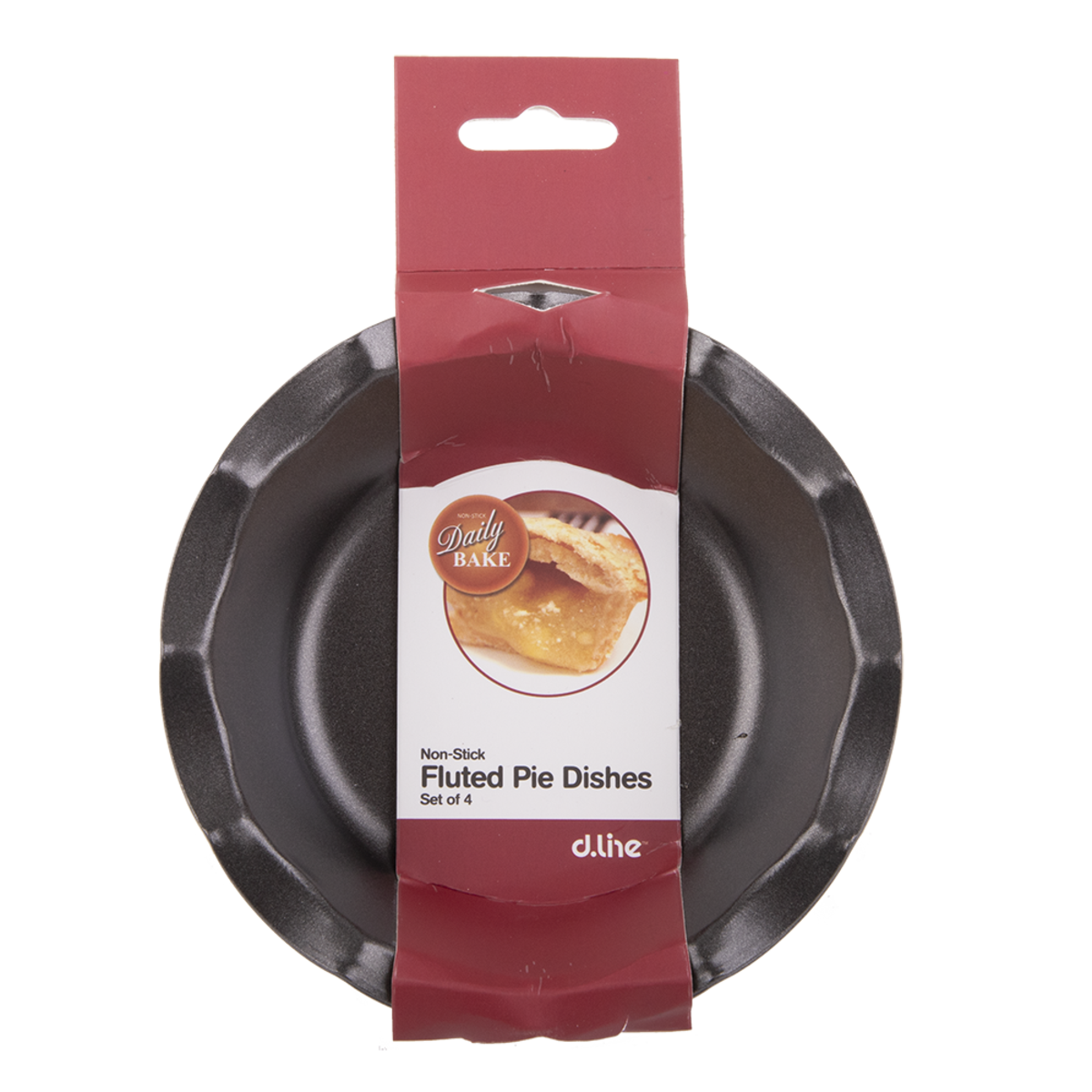 Daily Bake Non-Stick Fluted Mini Pie Dishes