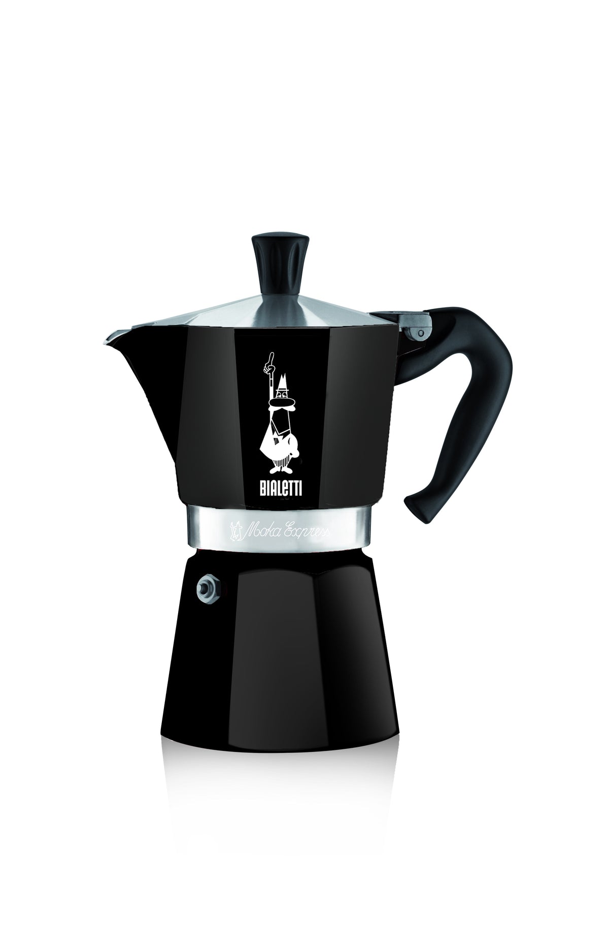 Bialetti Moka Express stovetop espresso maker in black