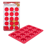 Daily Bake mini silicone 15 cup dome dessert mould in red, shown with its packaging