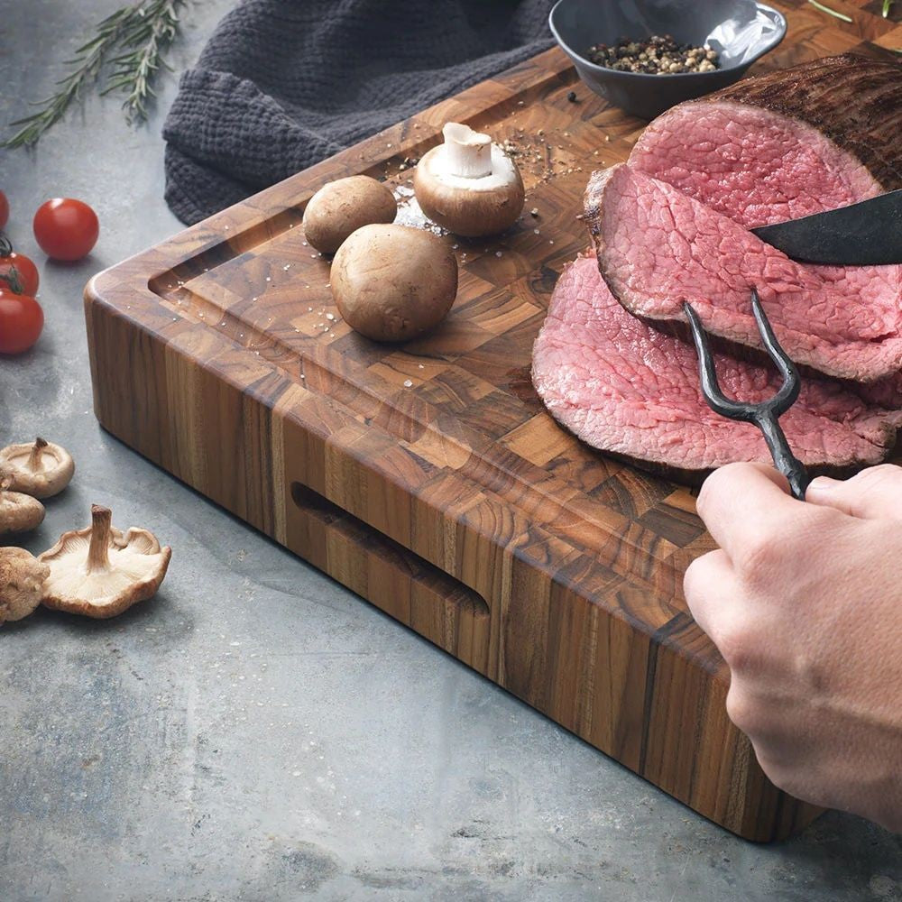 Teakhaus Butchers Block Rectangle Board - 52x36x6.2cm