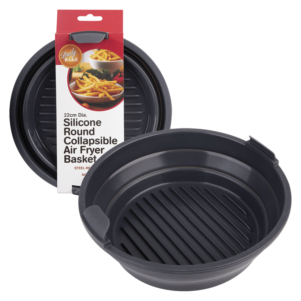Daily Bake Silicone Round Collapsible Air Fryer Basket