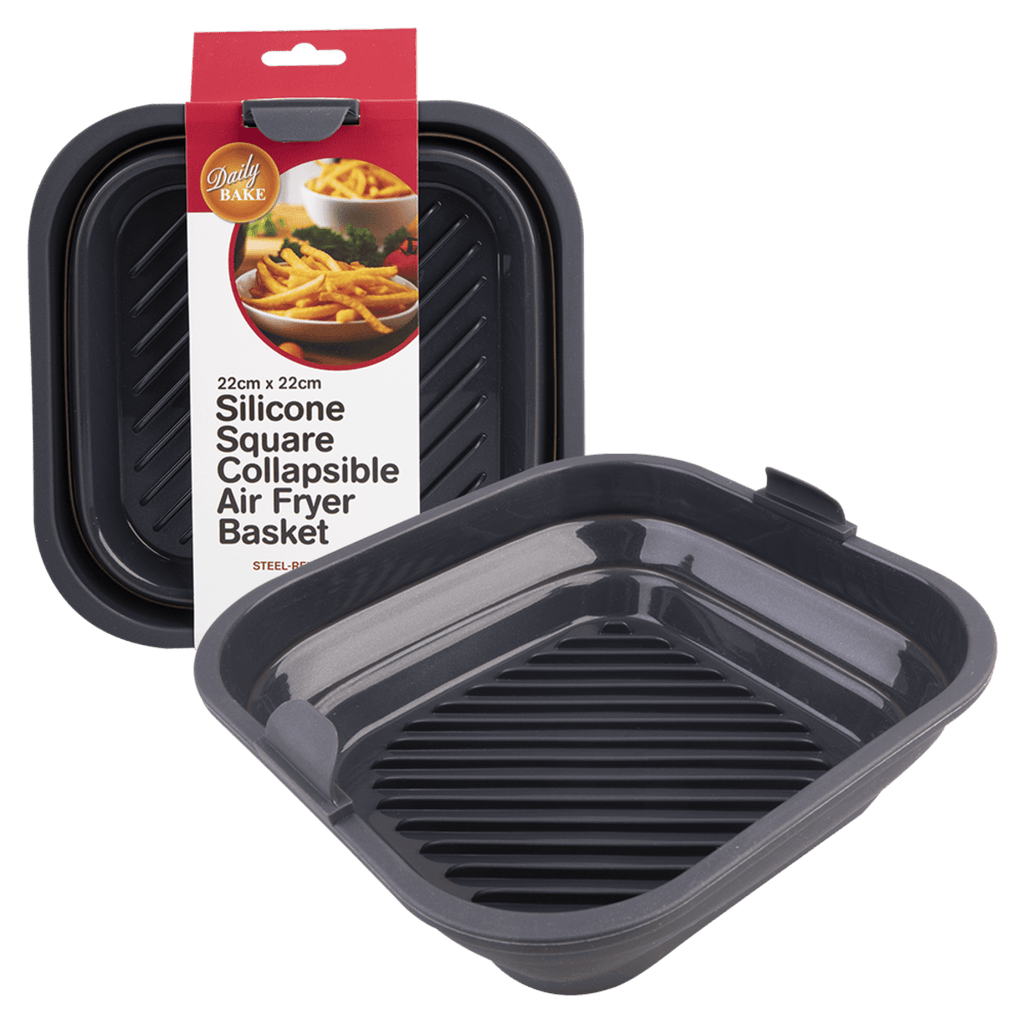 Daily Bake Silicone Square Collapsible Air Fryer Basket