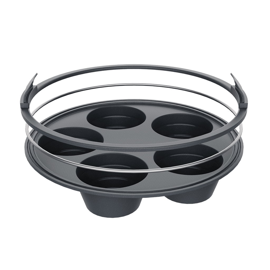 Daily Bake Silicone Round Collapsible Muffin Air Fryer Pan