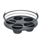 Daily Bake Silicone Round Collapsible Muffin Air Fryer Pan