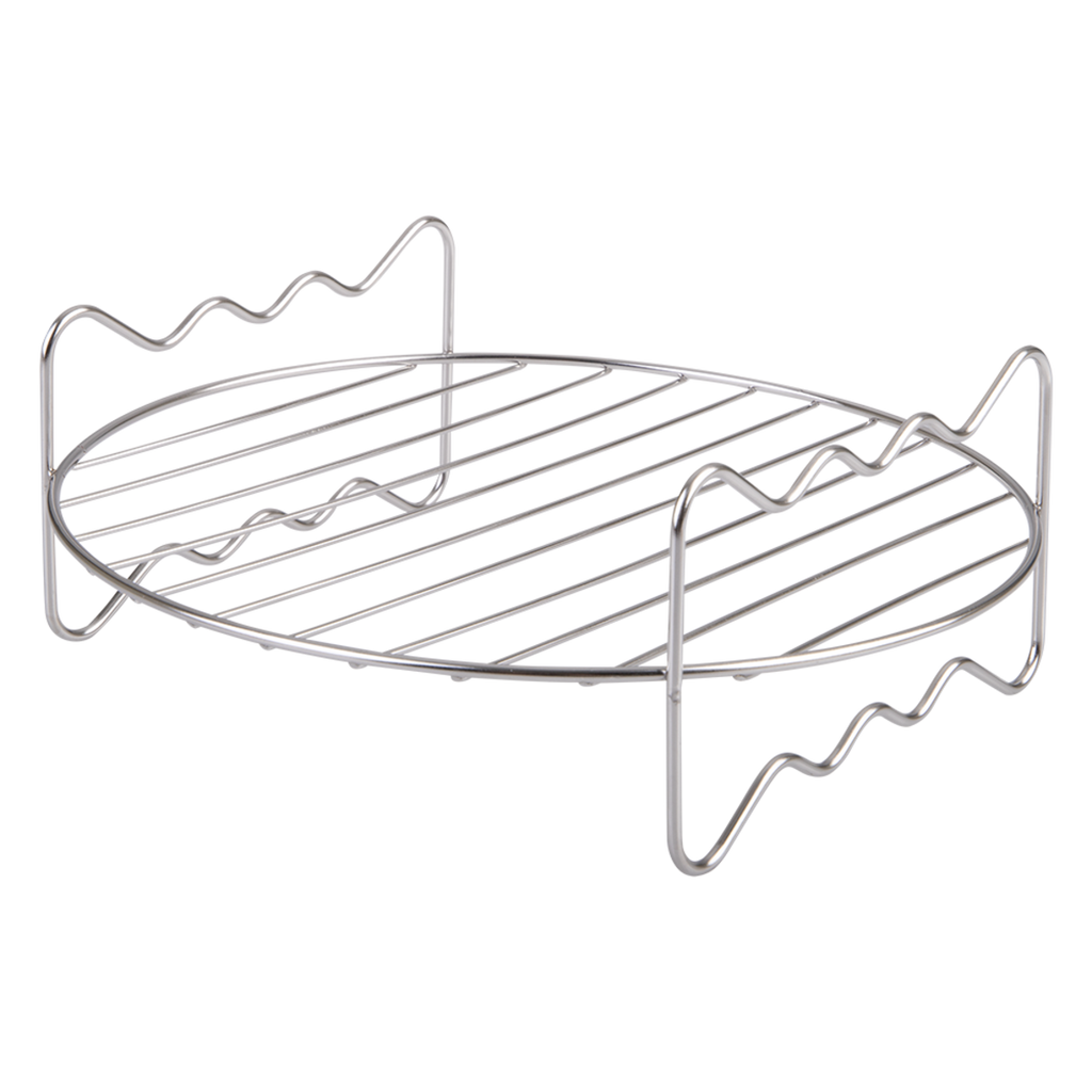 Appetito round air fryer rack in stainless steel wire