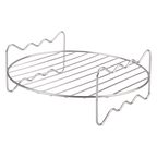 Appetito round air fryer rack in stainless steel wire