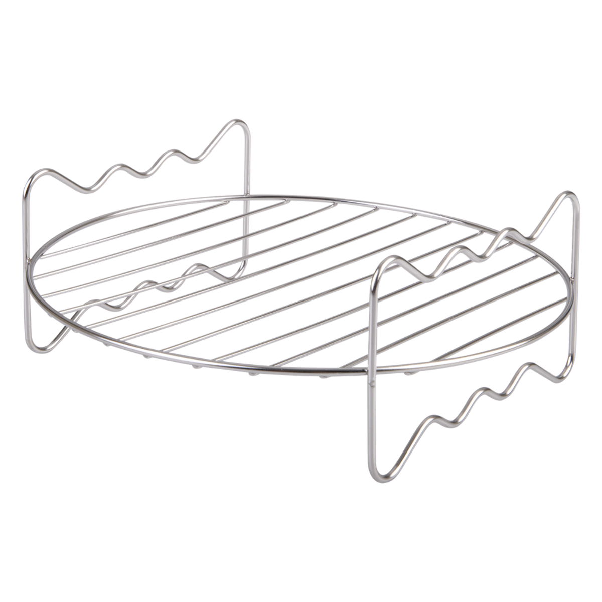 Appetito round air fryer rack in stainless steel wire