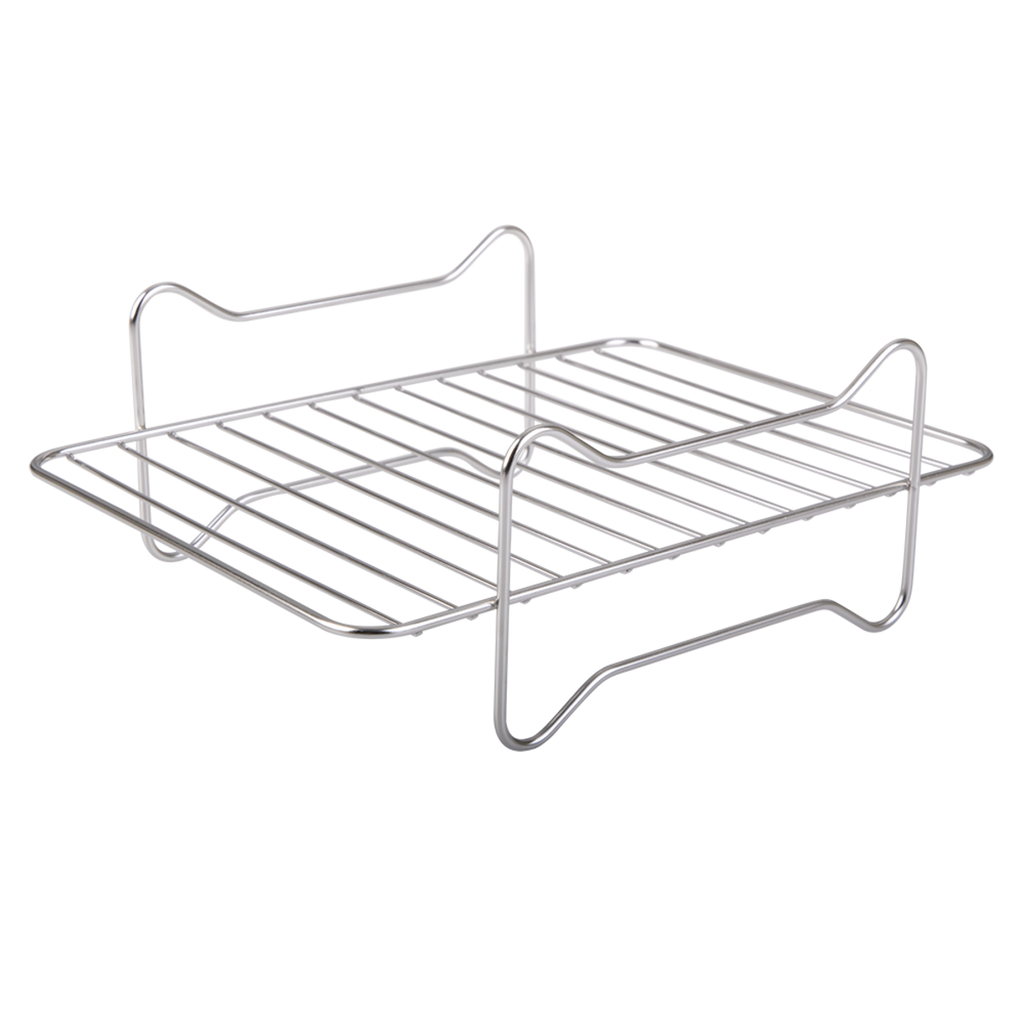 Appetito rectangle air fryer rack in stainless steel wire