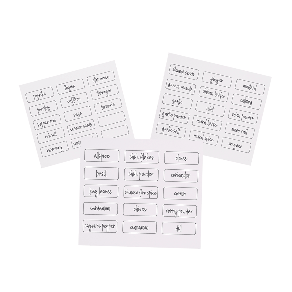 Appetito Herb & Spice Labels