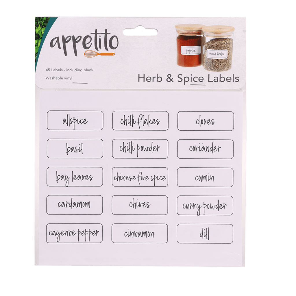 Appetito Herb & Spice Labels