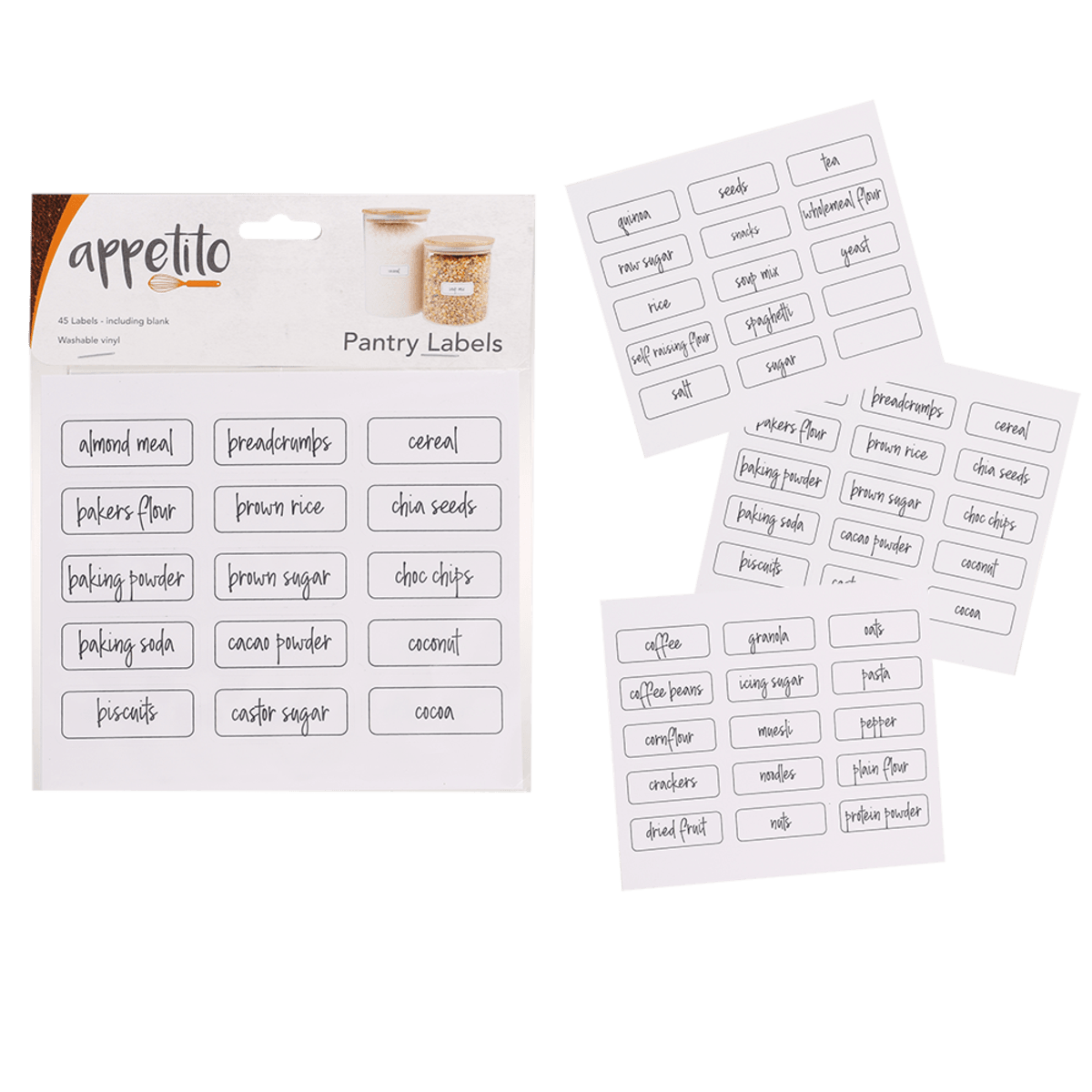 Appetito Pantry Labels