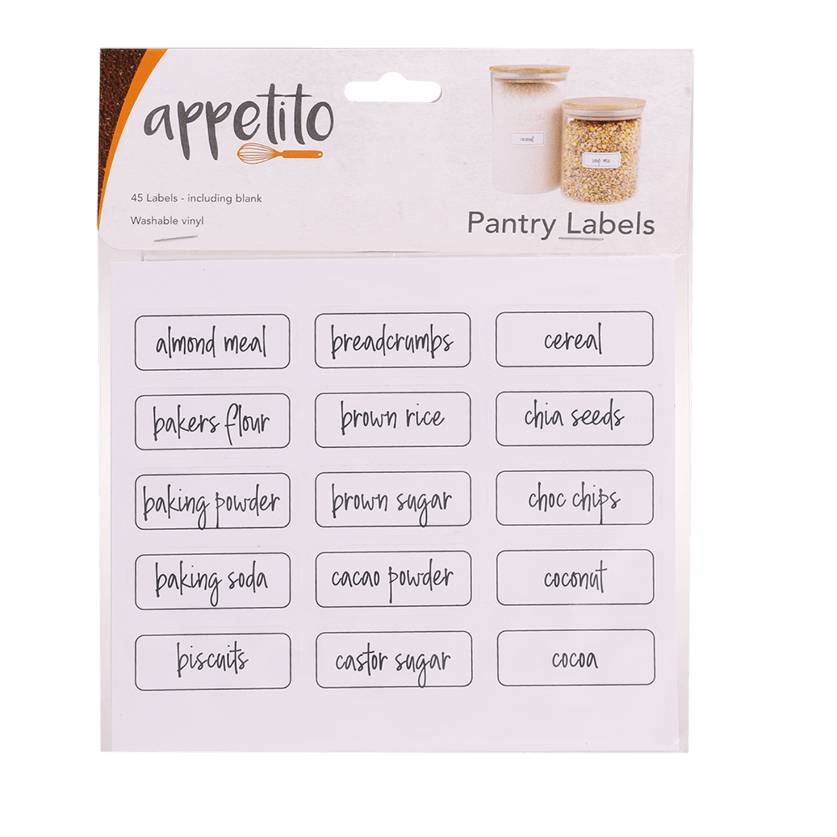 Appetito Pantry Labels