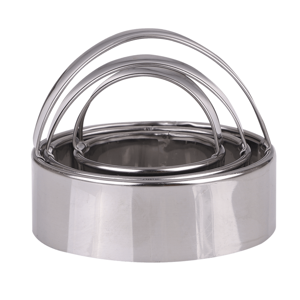 Appetito Stainless Steel Plain Scone Cutters Set