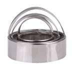Appetito Stainless Steel Plain Scone Cutters Set
