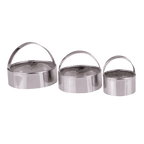 Appetito Stainless Steel Plain Scone Cutters Set